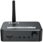 Techstar Convertor Audio Digital la Analog Techstar® OT13, Compatibil Bluetooth 5.1, USB, AUX 3.5 mm, Cablu audio optic, RCA, Negru (SKU2977)