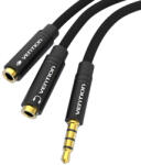 Vention BBMBY 0, 3 M 2 x 3.5mm 3.5mm Fekete Audio kábel (BBMBY)
