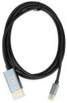 iBOX ITVCDP4K 1, 8 M USB C-típus DisplayPort Fekete Video átalakító kábel (ITVCDP4K)