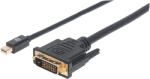 Manhattan 152150 1, 8 M Mini DisplayPort DVI-D Fekete Video átalakító kábel (152150)