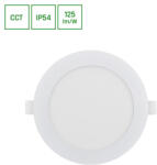 spectrumLED Dure 3 Downlight 12w Cct 230v 110deg Ip54 Ik06 Fi145x30 White Round (sli043007cct_pw)
