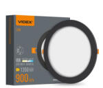 Videx LED Recessed Downlight VIDEX-DOWNLIGHT-LED-DLBR-124-BLACK-12W-NW VLE-DLBR-124B (VX-VLE-DLBR-124B)