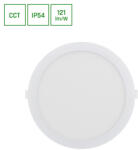spectrumLED Dure 3 Downlight 24w Cct 230v 110deg Ip54 Ik06 225x30 White Round (sli043009cct_pw)