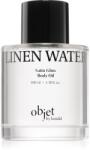 KUNDAL Objet Satin Glow Body Oil ulei de corp hranitor pentru hidratare intensa cu parfum Linen Water 100 ml