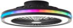 Brilliant - Plafonieră LED RGBW cu ventilator PALMERO, 40W, 230V, bej + telecomandă (BI0481)