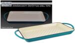 PerfectHome Zománcozott öntöttvas grilltepsi 33×21, 5cm türkiz 54807 (17818)