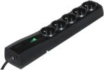 EVER CLASSIC 3m Fekete 5 AC kimenet 250 V Túlfeszültségvédő (T/LZ09-CLA030/0000)