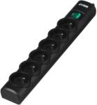 EVER OPTIMA 1.5m Fekete 6 AC kimenet 250 V 1, 5 M Túlfeszültségvédő (T/LZ08-OPT015/0000)