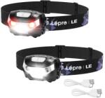 LEPRO Fejlámpa LED 300lm fekete 2 db 3200008-2