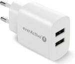 everActive Incarcator de retea PHONE CHARGER 2X USB 2, 4A 12W WHITE (SC-220) - vexio