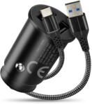 everActive Incarcator de retea Car charger CC-25C 2XUS B 12W + CABEL USB-C (CC-25C) - vexio