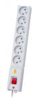 Lestar Prelungitor Surge protector LX 610 1L, 5.0m, gray (1966004727) - vexio