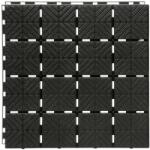 Prosperplast Easy Square Műanyag Járólap - 9 db, 40x40 cm, Fekete (PPP-IES40-S411)