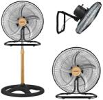 Johnson - 3 az 1-ben WOOD álló ventilátor, 80 W/230 V, Ø 50 cm, fekete/bézs 8008523014087 (P7797)