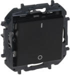 Legrand Niloé Step kétpólusú kapcsoló, 10AX, fekete (Legrand 863502B) (863502B)
