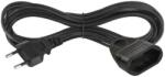EMOS Cablu flexibil bifilar 5 m / 1 priză / negru / PVC / 0, 75 mm2