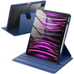 JETech Forgó iPad Pro 12, 9" Tok (6/5/4/3 generáció) - Tengerészkék, Elforgatható Állvánnyal