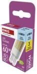 EMOS Bec LED Classic JC / G9 / 4, 9 W (60 W) / 806 lm / Alb rece