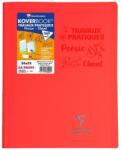 Clairefontaine Koverbook 980420C Spirálfüzet A4+ 24x32 cm 64 oldal Négyzethálós és Sima Polipropilén Borítóval kék (980420C)