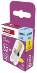 EMOS Bec LED Classic JC / G9 / 2, 5 W (32 W) / 350 lm / Alb rece