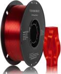TINMORRY Rapid PETG-Eco 3D nyomtatószál 1, 75 mm, átlátszó piros, 1 kg, 300 mm/s nagy sebességű nyomtatás, Bambu Lab, Creality K1C, FLASHFORGE, Anycubic kompatibilis