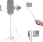 Neewer P15 Selfie Bot Levehető Bluetooth Távkioldóval, Könnyű Összecsukható Utazó Állvány iPhone-hoz, 360° Telefontartó, Cold Shoe YouTube/TikTok Vloghoz, Fehér (P15)