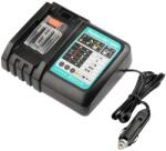 BTRUI DC18RC Autós Gyorstöltő Makita Akkumulátorhoz 14, 4V-18V, Kompatibilis BL1850 BL1840B BL1820 BL1815 BL1860 BL1430 BL1450 (DC18RC)