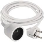 EMOS Cablu prelungitor 2 m / 1 priză / alb / PVC / 1 mm2