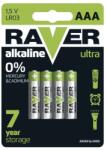RAVER Baterie alcalină RAVER LR03 (AAA), 4 buc Baterii de unica folosinta