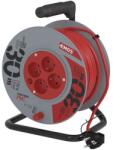 EMOS Cablu prelungitor pe tambur 30 m / 4 prize / roșu / PVC / 230 V / 1 mm2