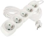 EMOS Cablu prelungitor 7 m / 5 prize / alb / PVC / 1, 5 mm2
