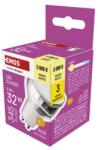 EMOS Bec LED Classic MR16 argintiu/ GU10 / 3 W (32 W) / 345 lm / Alb cald