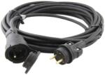EMOS Cablu prelungitor exterior 25 m / 1 priză / negru / cauciuc / 230 V / 1, 5 mm2