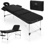 ModernHome Masă de masaj, ModernHome BM3724-BC, 3 zone, 186 x 80 cm, pliabilă tip geantă, cu husă de transport, tetieră reglabilă, piele sintetică PVC, capacitate de încărcare 250 kg Aparat de masaj