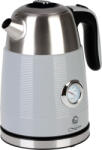 Magic home Fierbător de apă, MagicHome Laria, 1700 ml, argintiu, 1850-2200 W, fierbător rapid, cu termometru, bază 360°, filtru anticalcar detașabil Fierbator