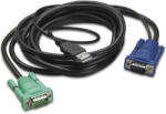  Integrated Lcd Kvm Usb Cable - 6ft (1.8m) (ap5821)