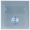 GAO Csengő nyomógomb, feliratozható, acél, világítással 12V, 1, 5A, IP20 0083676302 (83676302)