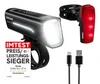 OSRAM LEDsBIKE Race 100 SET kerékpárlámpa szett, első és hátsó LED világítás, 100 lux, akár 13 órás üzemidő, féklámpa funkcióval, IP44, USB-C töltés, LEDBL103 SET 4062172403870 (4062172403870)