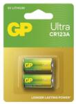 GP Batteries Ultra CR123A lítium elem, 2 db