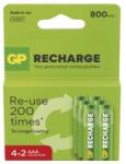 GP Batteries Újratölthető elem GP Recharge 800 AAA (HR03) 6 db