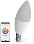 EMOS GoSmart LED gyertya izzó / E14 / 4, 8 W (40 W) / 470 lm / RGB / szabályozható / WiFi