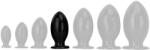 EggPlay Anál plug tojás alakú XL 12 cm PVC fekete