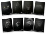Pigna Füzet A/4 vonalas PIGNA 38 lapos Monocromo Black vegyes, minta nem választható (P1111-0386)