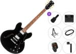 PSD Guitars SH-100 Premium SET Black Chitară semi-acustică