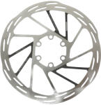 SRAM Paceline RT-PLN-A2 160 mm országúti-gravel féktárcsa, 6 furatos, ezüst-fekete, anyával, lekerekített széllel, 1, 8 mm vastag SRAM Egyéb járművek Kerékpározás Kerékpár-alkatrészek Kerékpárfékek és vált