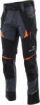 SARA Работни панталони Cottonflex Graphite+Orange | 95% памук (1-05-535-26-36)
