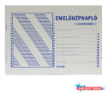  Emelőgép napló A/5 K0748 PR (BAR_409200000)
