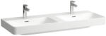 Laufen Pro X porcelán duplamosdó 120x46 cm csaplyukkal és túlfolyó nélkül, fehér H8148620001111 (H8148620001111)