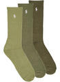 Ralph Lauren Zoknik TNAL COLOR-CREW SOCK-3 PACK Sokszínű Egy méret