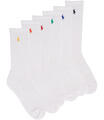 Ralph Lauren Zoknik PRF CTN CRW-CREW SOCK-6 PACK Fehér Egy méret